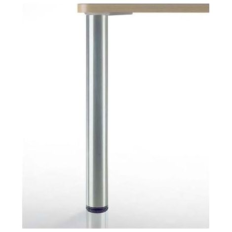 Pied de table métallique ø80 – Hauteur 700 mm – Réglage +30 mm – Décor noir – Vendu à l'unité – Camar