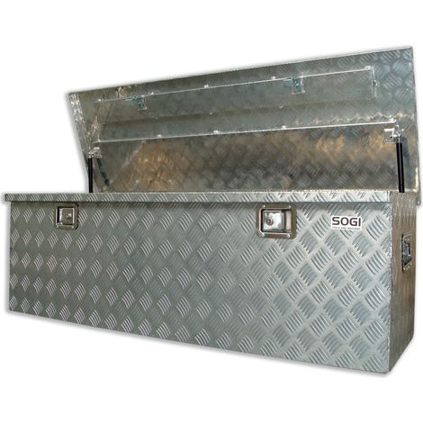 Baule portautensili SOGI BLE-148 porta attrezzi cassone pick-up in alluminio - 1460 x 540 x 490 h mm (1/5)
