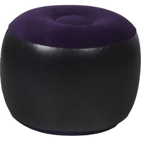 Taburete redondo inflable para exteriores con cojín grueso y ligero, asiento portátil para acampar, hacer senderismo, picnics y festivales - Soporte ergonómico (1/4)