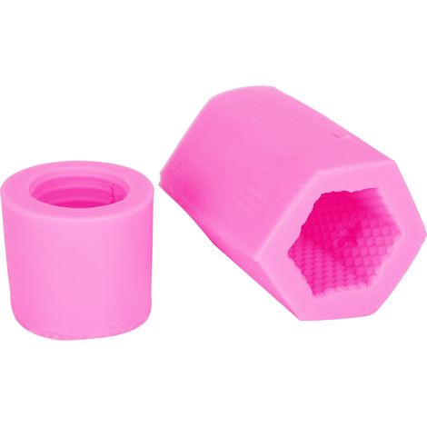 Moule à savon en silicone en forme de ruche pour bougies, gâteaux et chocolats (rose) (1/5)