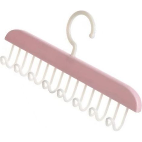 Cintre pour haut sans manches économiseur d'espace organisateur de soutiens-gorge cintre vagues avec crochets pour camisoles hauts brassieres cravates maillots de bain robes à bretelles rose (1/5)