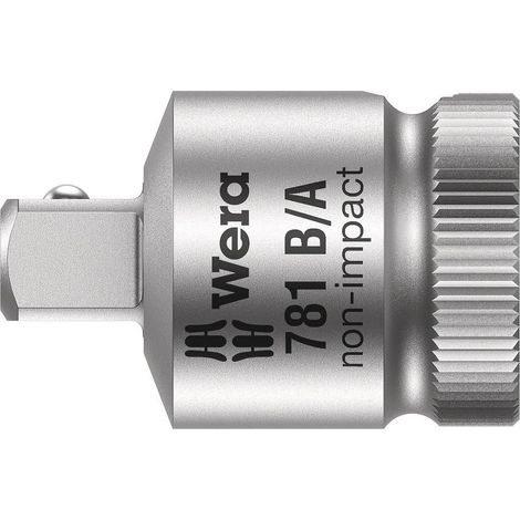 WERA 781 B/A 05042672001 DOUILLE-EMBOUT PROPULSEUR 3/8 SORTIE 1/4 (6.3 MM), QUATRE PANS EXTÉRIEURS 1 PC(S) (1/4)