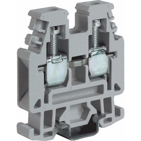 Mini Morsetto A Vite Passante Ad Un Piano, 4Mm², Grigio