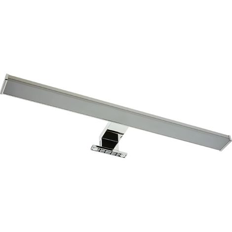LED Applique Miroir Salle de Bain LED 10W 50cm, Éclairage Miroir Salle de Bain 3000K 800lm, IP44 Résistant à l'Humidité, Installation sur Miroir, Meuble ou Mur, Luminaire LED en Aluminium (1/4)