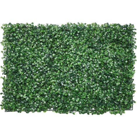 Siepe artificiale con piccole foglie verdi 400x600mm Breckner Germany