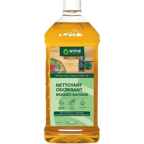 Limpiador ultra concentrado para suelos aromatizante "Brassée Sauvage" Le VRAI Professionnel, 1L