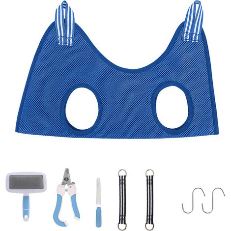 Hamac de toilettage pour chien avec coupe-ongles et sangles de maintien pour une coupe facile des griffes et des pattes, taille S (1/4)