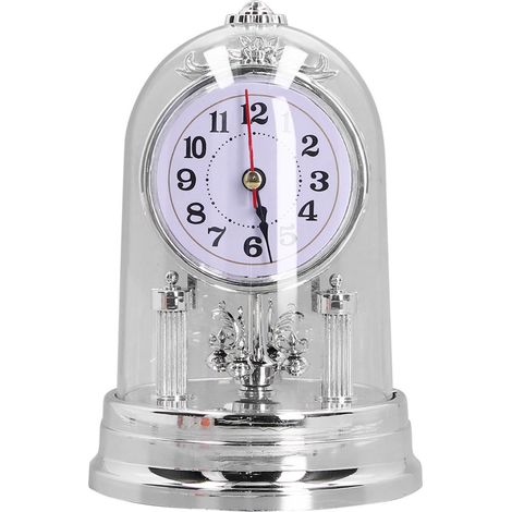 Horloge de bureau, style européen, silencieuse, à noyau interne rotatif, pour la décoration du salon et de la chambre. (1/5)