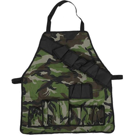 Tablier de barbecue multifonction imperméable, résistant aux taches, pochettes multiples pour cuisine en extérieur, camping et grillades (1/5)