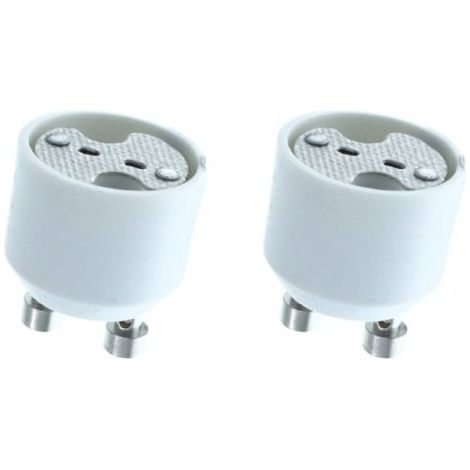 2 PZ Convertitore Adattatore Portalampada Per Lampada Attacco Da GU10 a MR16 12V (1/4)