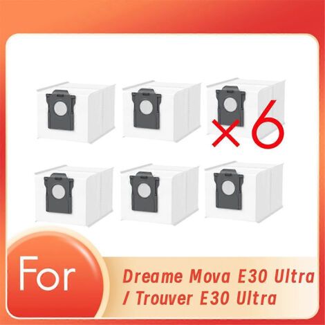 Lot de 6 sacs �� poussi��re pour aspirateur Dreame Mova E30 Ultra / Trouver E30 Ultra : accessoires con��us pour durer.