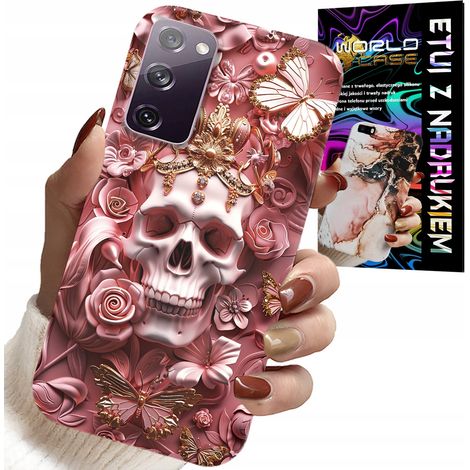 Custodia per Samsung Galaxy S20 Lite - motivi femminili e alla moda, teschio con rose (1/5)