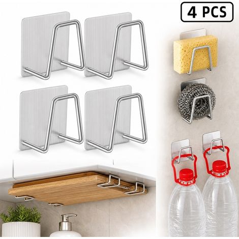 1 Pièce, Supports pour Éponges en Acier Inoxydable, pour Cuisine, Salle de Bain (1/5)