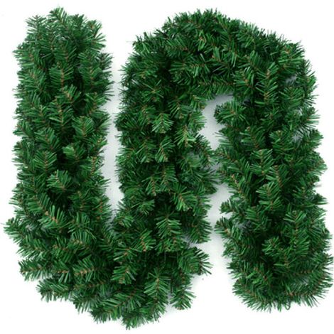 Rotin de Noël crypté vert PVC rotin centre commercial fenêtre hôtel décoration pendentif accessoires décorations de Noël 2,7 mètres 200 pièces (1/5)