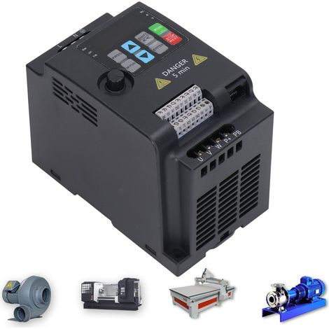 Convertisseur de fréquence miniature à faible charge SAKO, entrée triphasée AC220V, sortie triphasée AC0-220V, 0,75KW, variateur de vitesse universel pour moteur. (1/5)