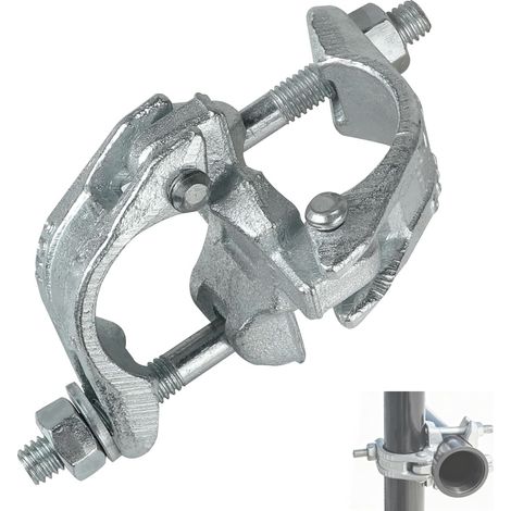 1 Pièces Coupleur d'échafaudage 48 mm x 48 mm, Accouplement d'échafaudage Rotation à 90 Degrés pour la Fixation d'échafaudages Tige d'Ancrage (1/5)