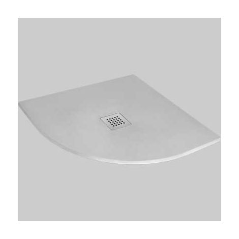 PIATTO DOCCIA SEMICIRCOLARE EFFETTO PIETRA GRIGIO  80X80 cm     MADE IN ITALY