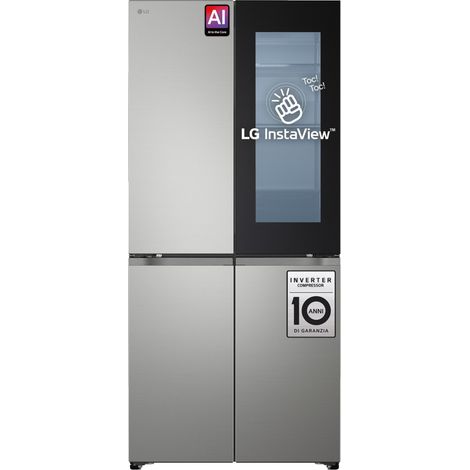 LG InstaView GMVS30SEPY Frigorifero Multidoor slim Classe E Prime Silver. Posizionamento dell'apparecchio: Libera installazione, Design del prodotto: Multi porta, Colore del prodotto: Argento. Capa... (1/5)