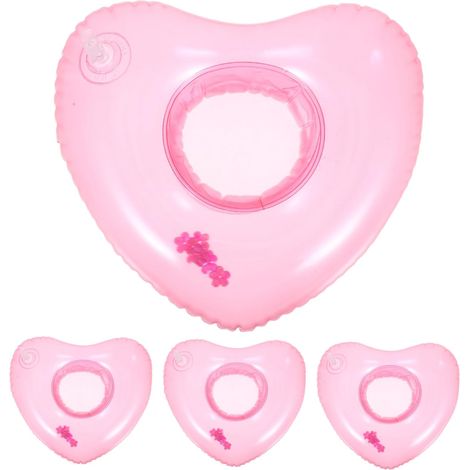 Anneau Gonflable Cœur pour Boisson de Plage en PVC, Lot 4 (1/5)