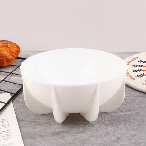 2X Moule de Cuisson en Silicone Hémisphère Pan Dôme Moule en Silicone Planète Moule Demi-Cercle Forme Moule à Gâteau, Blanc (1/2)