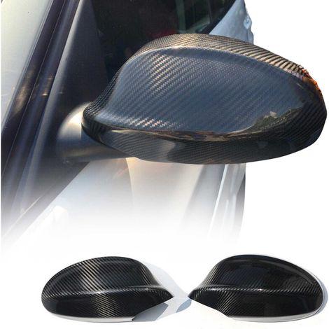 Coques de rétroviseurs pour BMW Série 3 E90 E91 Berline Break 2004-2008 Noir (1/5)