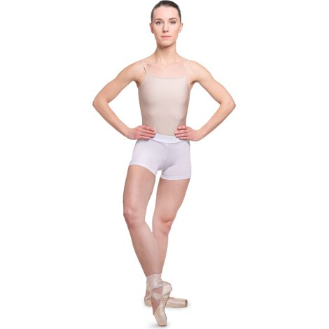 Egina - pantaloncini da ginnastica da donna bianchi Pantaloncini da ginnastica Egina per danza bianchi L (1/5)