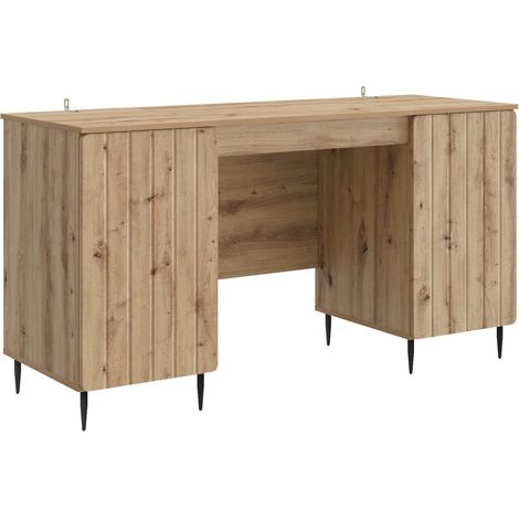 vidaXL Scrivania con lo scaffale Rovere Artigianale 142,5 x 50 x 75 cm