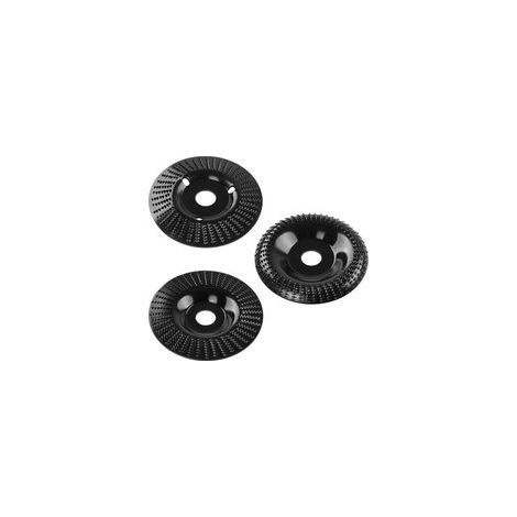 3 Pièces Disque Bois Meuleuse 125mm, Disque Abrasif en Bois, Ensemble de Disques pour Façonner, Meuler, Couper et Sculpture sur Bois Roues pour Meuleuse D'angle (1/5)