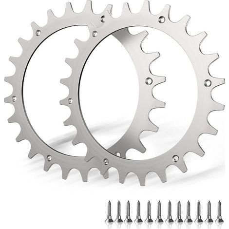 2 Premium-Spikes aus Edelstahl für Worx S/M-Modell, 2 Edelstahl-Schraubspikes zur Traktionsverbesserung, Mähroboter-Radgröße 205 mm, TONCHEAN (1/4)