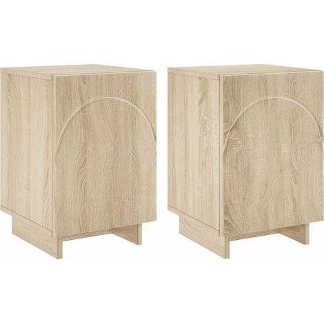 Comodino 2 pz Rovere Sonoma 33,5 x 34,5 x 50 cm vidaXL (1/5)