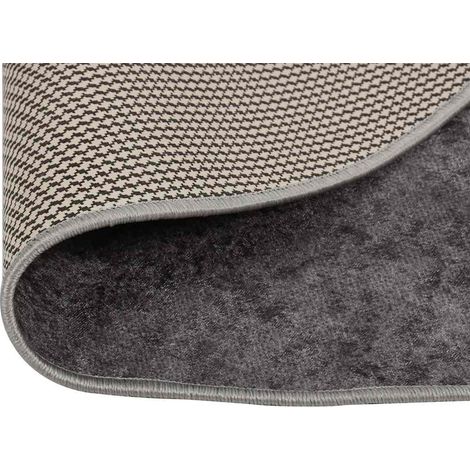 Tapis de salon Style Moderne Tapis de sol - Tapis lavable antidérapant φ120 cm Gris BV768698 - BonneVie (1/5)