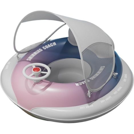 Baby-Sonnenschutz-Schwimmsitz – Aufblasbarer Schwimmsitz fürs Schwimmbad (1/5)