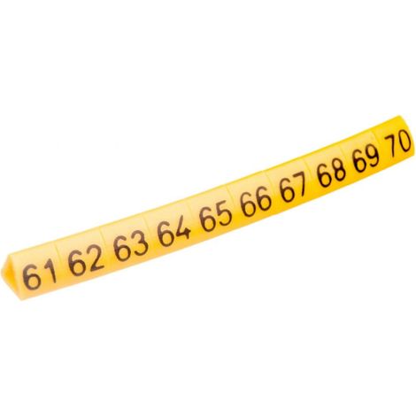 Kabelmarkierer OZ-1/61-70 gelb E04ZP-01020201700 /100 Stück/