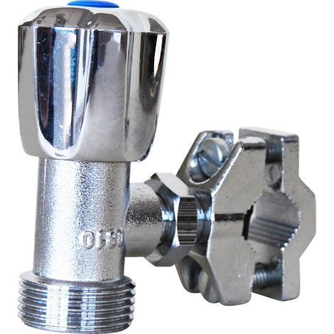 Sferaco – Robinet autoforant 10-16 sortie mâle 20x27 – Laiton chromé pour tube cuivre Ø 10 à 16 – Raccordement rapide (1/3)
