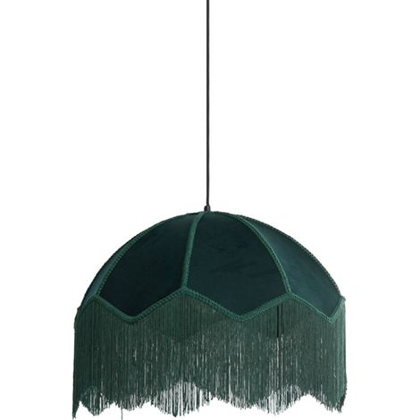 Light & Living - hängeleuchte - Malacia - grün - raffia