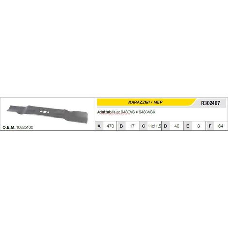 Lama MARAZZINI tagliaerba rasaerba tosaerba 948CVS 948CVSK R302407