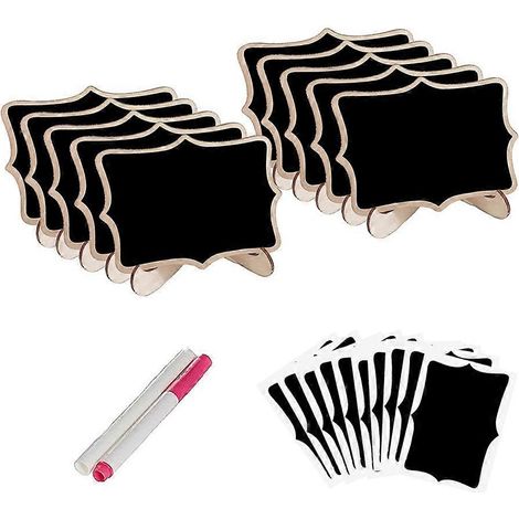 Chevalet de mariage, tableau noir de mariage, mini tableau noir, tableau noir avec chiffres et messages-Black