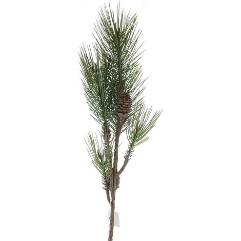 Weihnachtsdeko Kiefernzweig Grün mit Zapfen 85 cm - Kunstpflanzen (1/5)