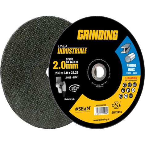 GRINDING INDUSTRIALE DISCO FERRO PIANO 230X2,0 - 5 pezzi