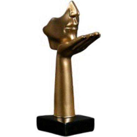 Statue nordique abstraite en résine, ornement de bureau D-- (1/5)