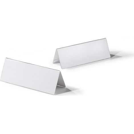 Durable Badge de table acrylique - en forme de toit, h x l 61/122 x 150 mm - lot de 30 (1/2)