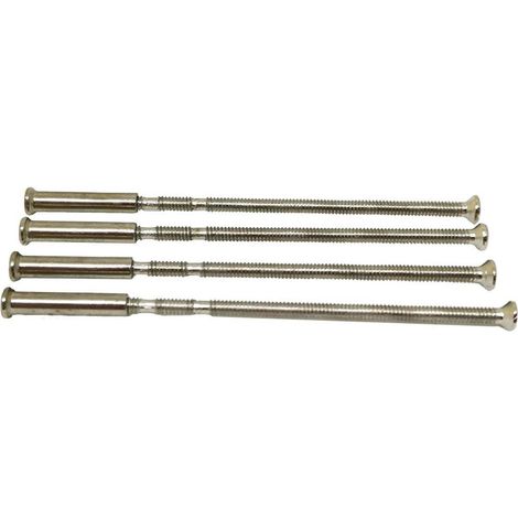 Lot de 4 vis, ensemble boulons et vis, argenté, M4×60 mm, vis pour poignée de porte (1/3)