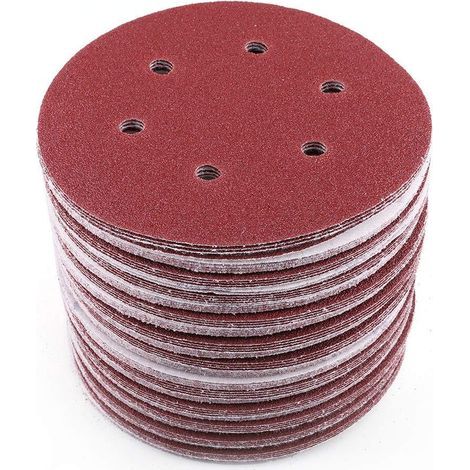 20 disques abrasifs triangulaires en oxyde d'aluminium, grain 240 pour ponceuse (1/4)