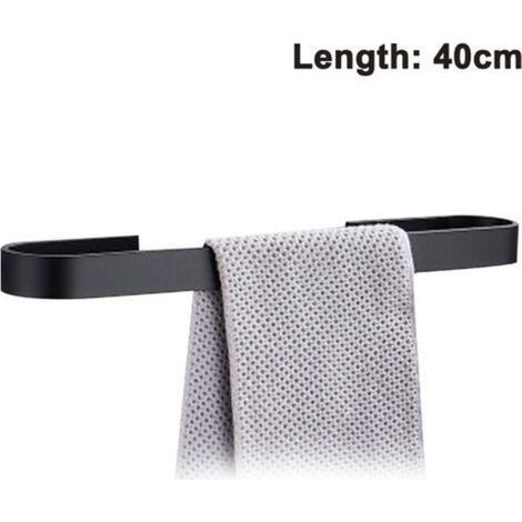 BUNTHAUS Porte-serviettes Porte-serviettes Porte-serviettes de bain sans perçage 40 cm pour bain, salle de bain, cuisine Montage facile （Sans serviettes） (1/5)