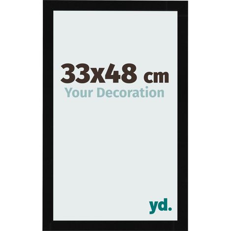yd. - Cadre photo 33x48 - Noir Brillant - MDF - Bologna (1/5)