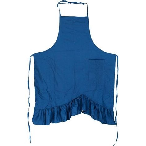 Tablier pur coton lin plissé poche tablier papillon plissé tablier fleuriste vêtements de travail maison tablier femmes cuisine tablier (1/5)