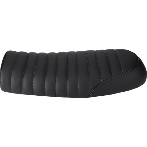 Selle Café Racer Vintage en similicuir PU pour moto, coussin plat rembourré compatible CG125 GN CB400SS, sellerie rétro (1/5)