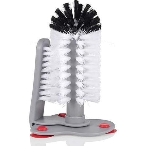 Glass washer with double-bristled brush for bar or kitchen sink, c-AquaForge (1/5)