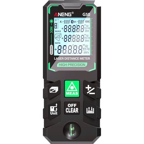 ANENG G50 High-Precision Smart Laser Rangefinder, Green Rangefinder, 30 Data Storage Sets, Standalone Multifunctional Calibration Tool (1/5)