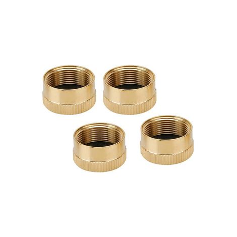 Lot de 8 bouchons protecteurs en laiton massif – Capsule de sécurité pour bouteille propane 1 lb, anti-fuite et anti-poussière